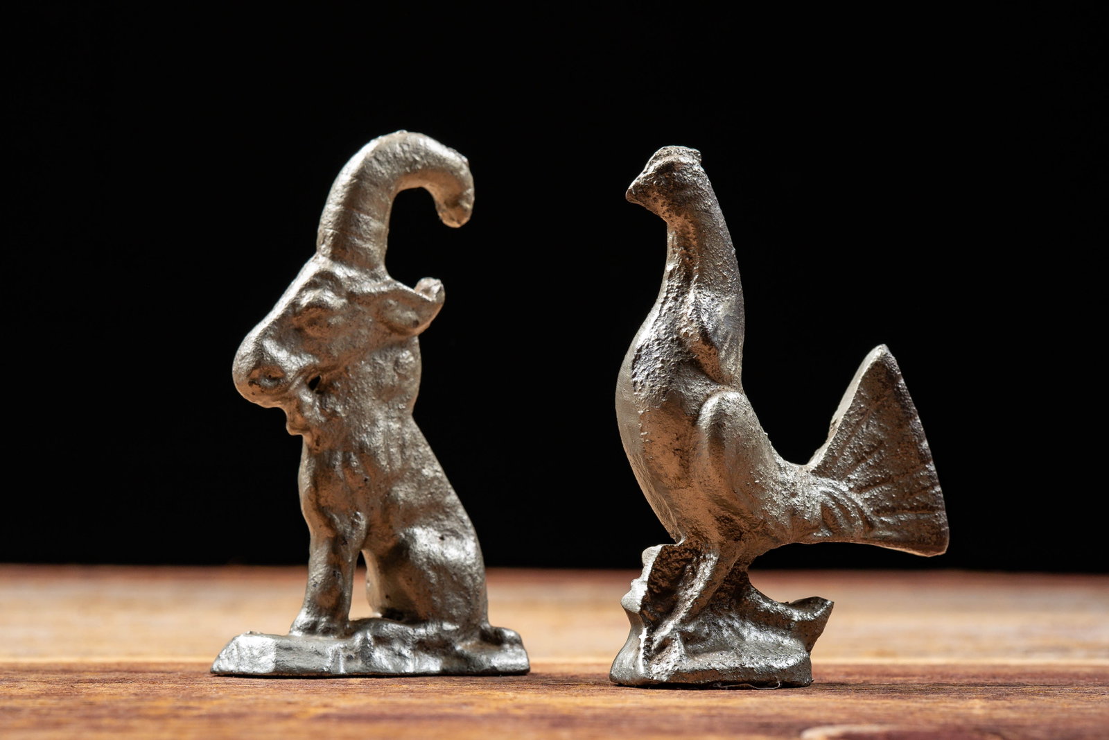 Cast Iron Goat and Bird Figures, c.1900s - 1930s: **NOTE: Any shipping quotes provided on this screen or on your Live Auctioneers invoice are provided by Live Auctioneers. In-house shipping is available on all lots. For in-house shipping quotes, plea