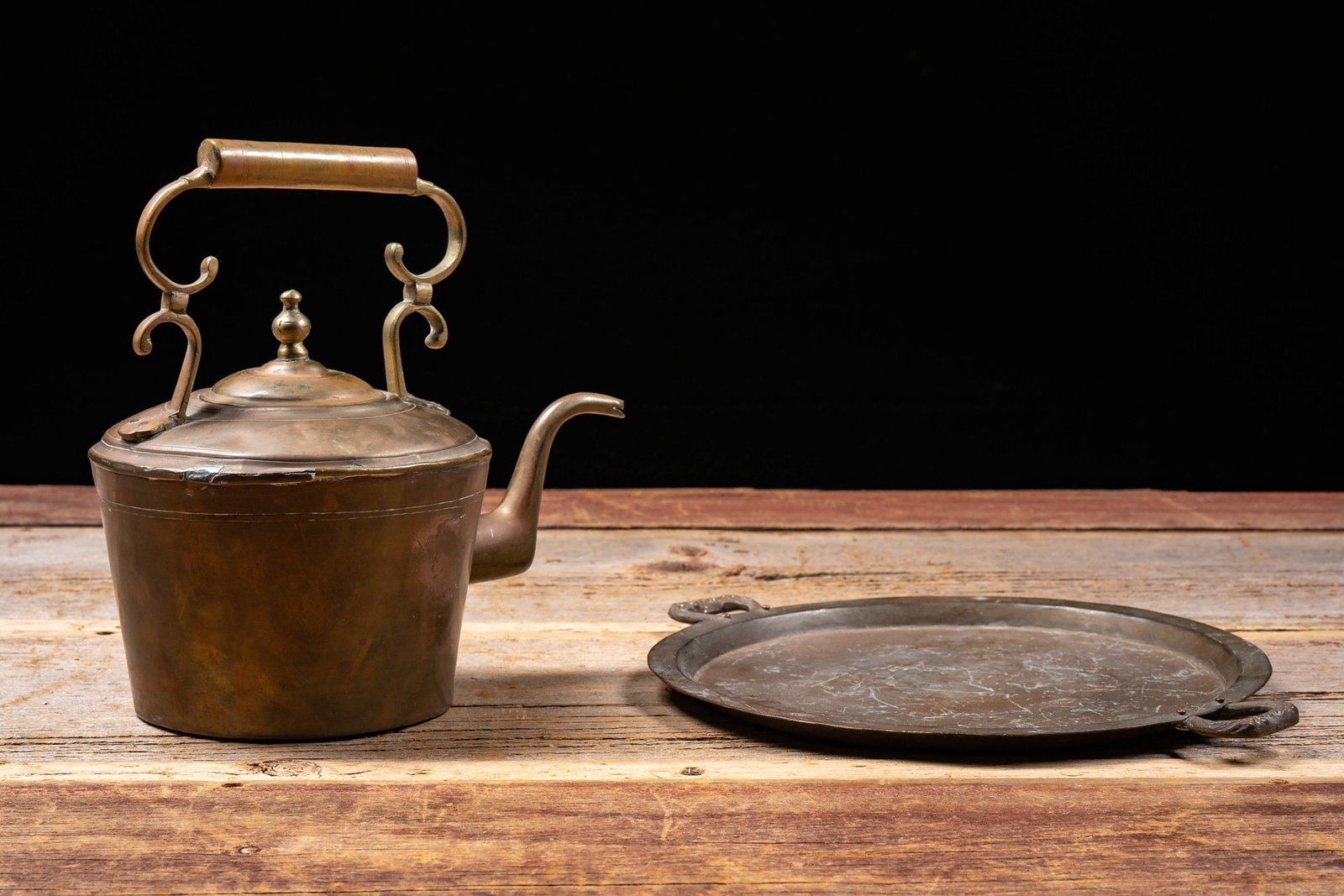 Imperial Russian Samovar Tray with Copper Teapot (1 of 8)