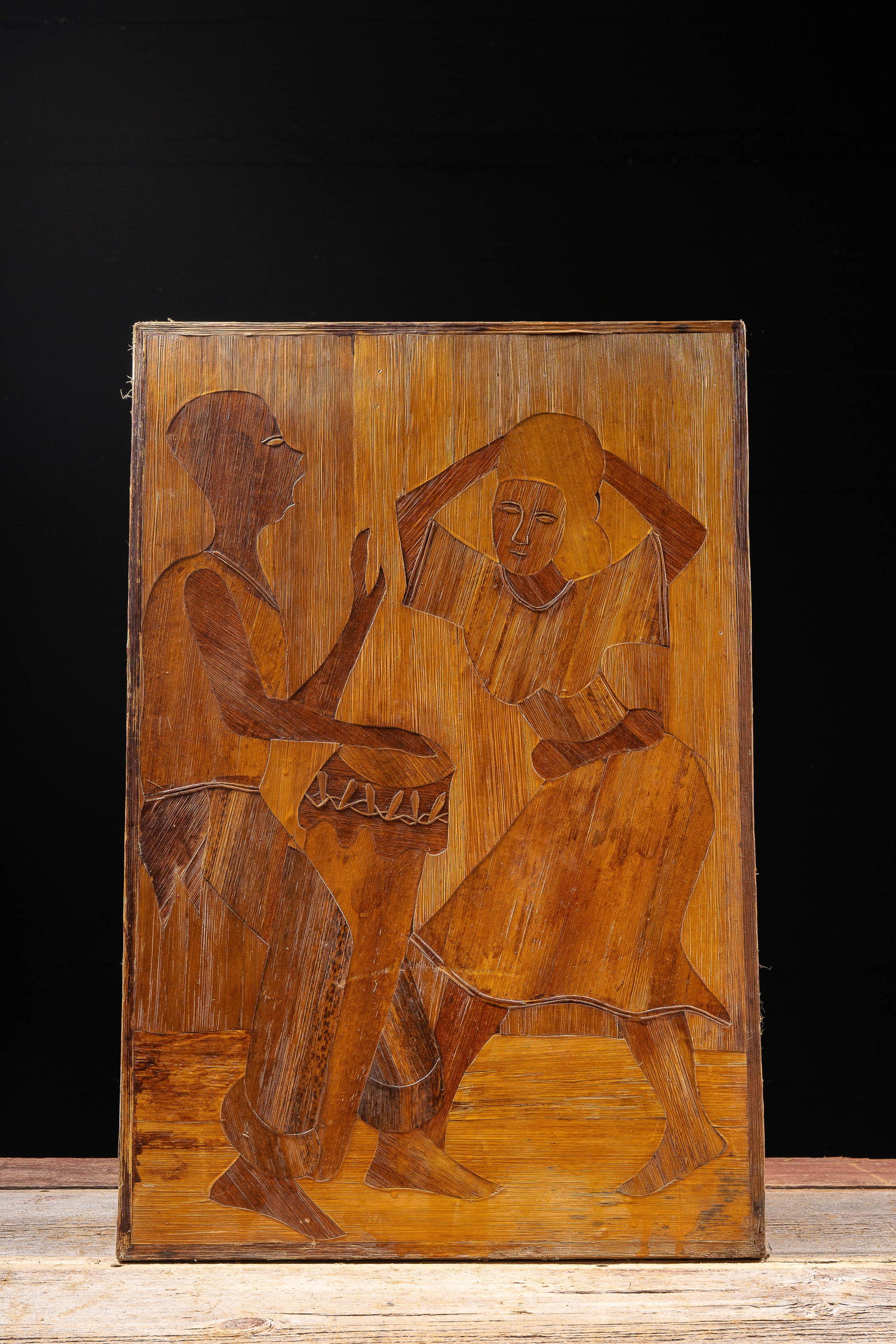 African Figural Carved Wooden Artwork: **NOTE: Any shipping quotes provided on this screen or on your Live Auctioneers invoice are provided by Live Auctioneers. In-house shipping is available on all lots. For in-house shipping quotes, plea