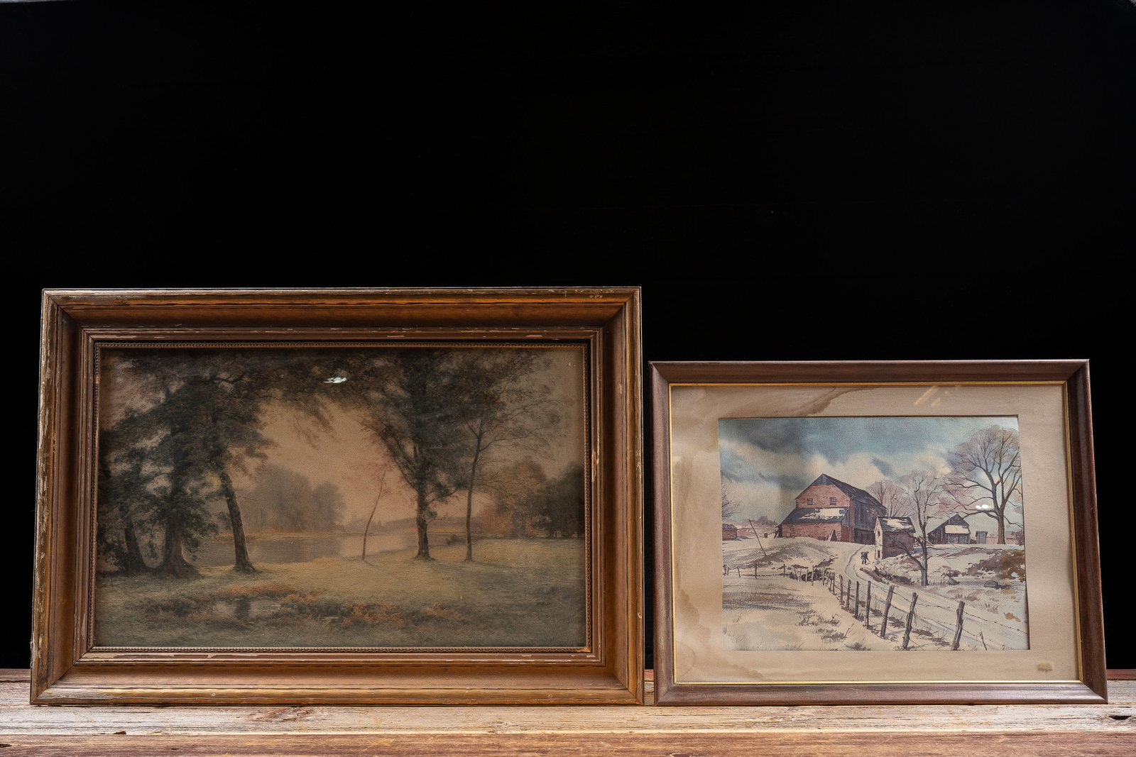 Framed Landscape and Ranulph Bye Print Lot of 2: **NOTE: Any shipping quotes provided on this screen or on your Live Auctioneers invoice are provided by Live Auctioneers. In-house shipping is available on all lots. For in-house shipping quotes, plea