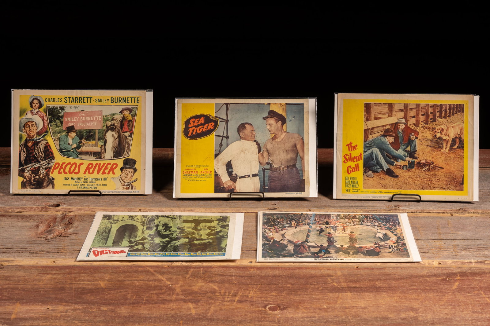 Vintage Movie Lobby Card Lot of 5 Film Stills: **NOTE: Any shipping quotes provided on this screen or on your Live Auctioneers invoice are provided by Live Auctioneers. In-house shipping is available on all lots. For in-house shipping quotes, plea