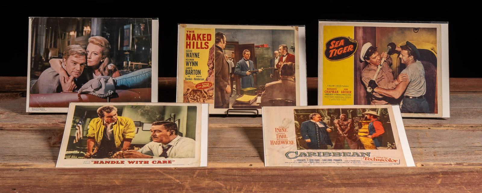Vintage Movie Lobby Card Lot of 5 Film Stills: **NOTE: Any shipping quotes provided on this screen or on your Live Auctioneers invoice are provided by Live Auctioneers. In-house shipping is available on all lots. For in-house shipping quotes, plea