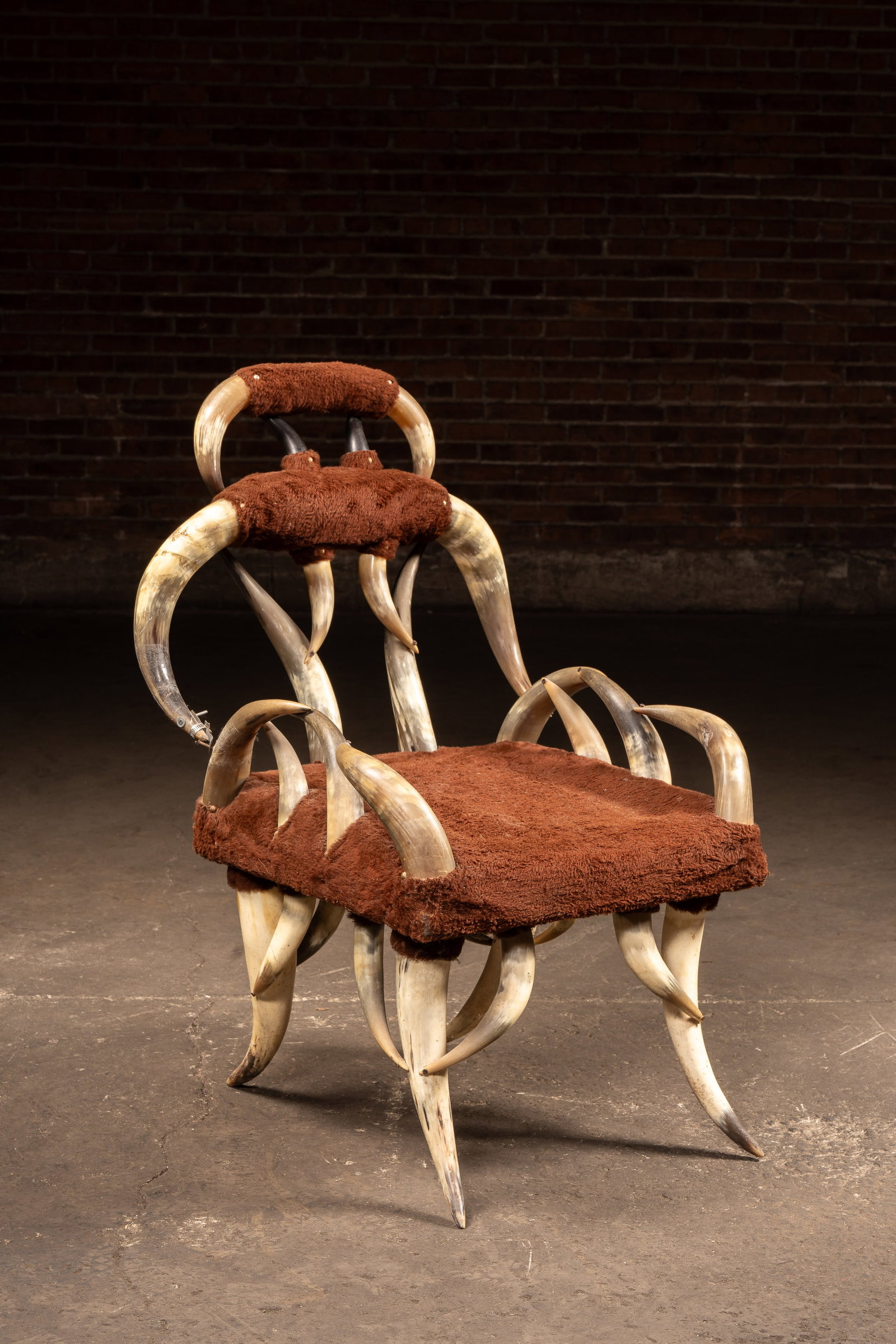 Vintage Western Cattle Horn Lounge Chair (1 of 12)