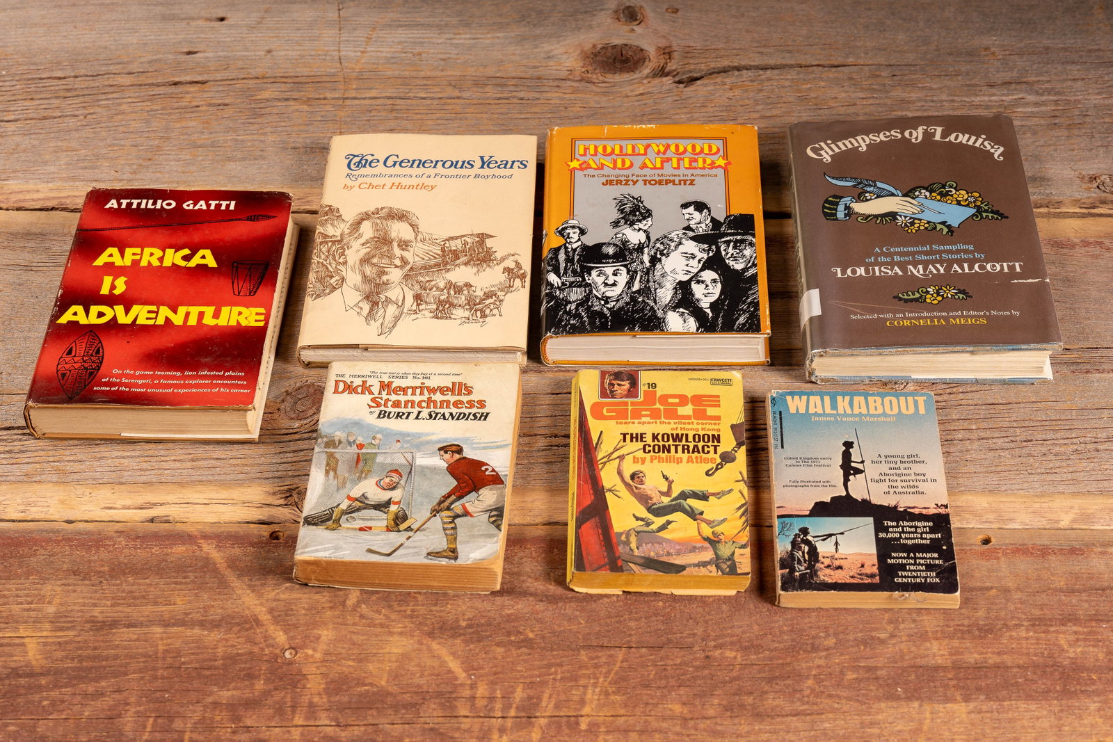 Lot of 7 Vintage Literature and Adventure Books: **NOTE: Any shipping quotes provided on this screen or on your Live Auctioneers invoice are provided by Live Auctioneers. In-house shipping is available on all lots. For in-house shipping quotes, plea