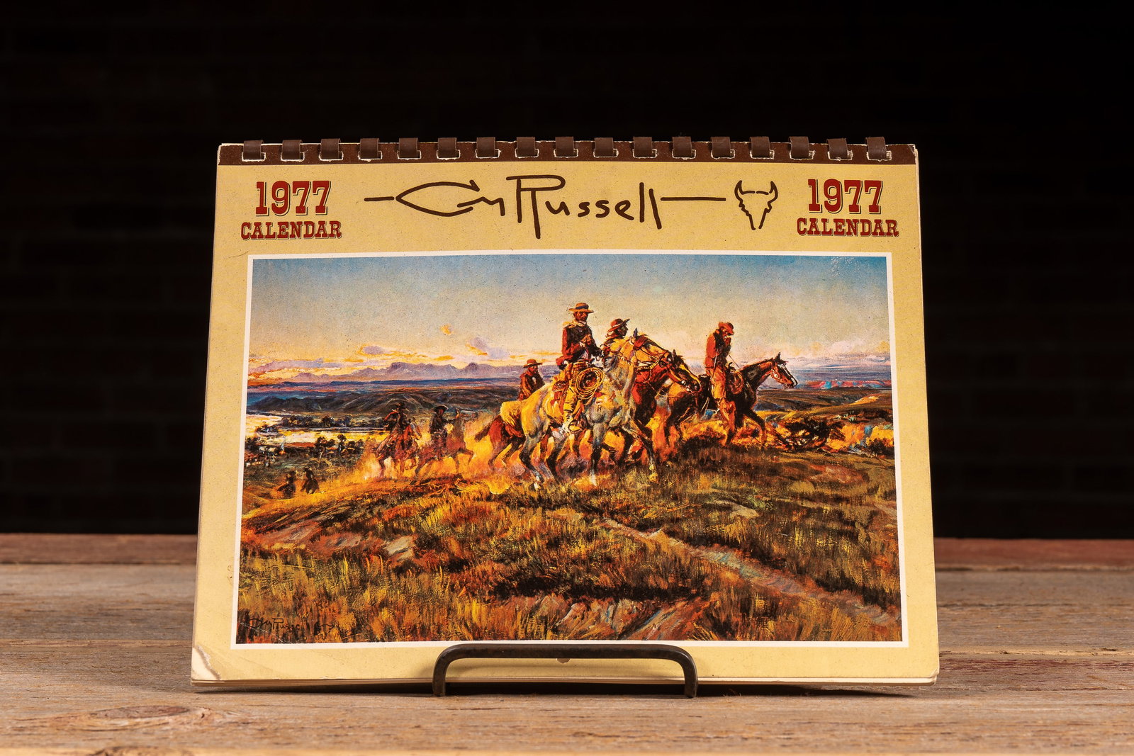 1977 Charles M. Russell Western Art Calendar: **NOTE: Any shipping quotes provided on this screen or on your Live Auctioneers invoice are provided by Live Auctioneers. In-house shipping is available on all lots. For in-house shipping quotes, plea