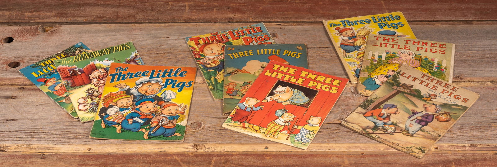 Lot of Nine Three Little Pigs Childrens Books (1 of 12)
