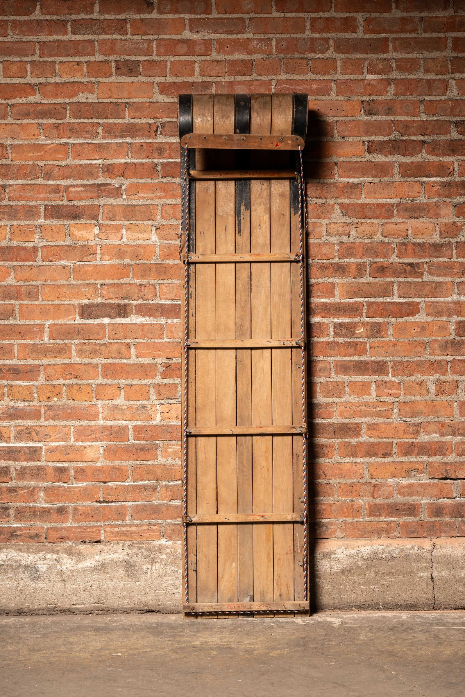 Werlich Playthings Wooden Toboggan Sled (1 of 17)