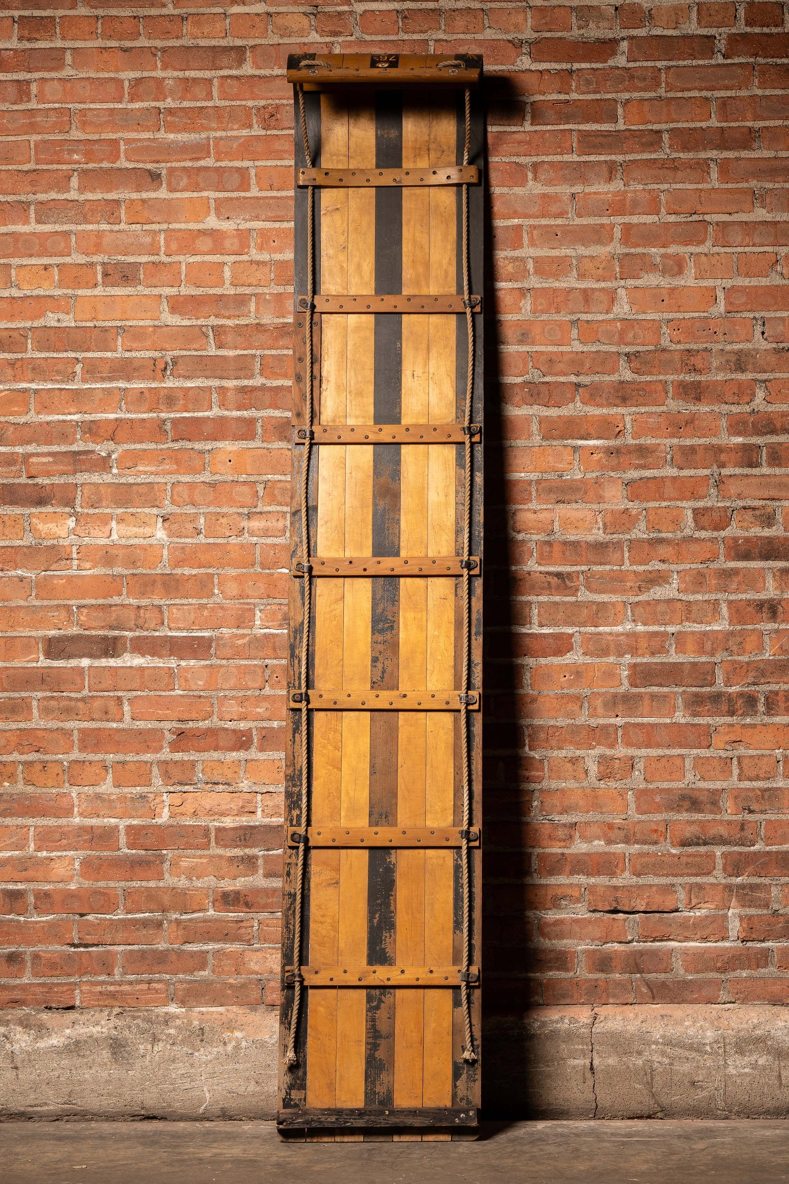 Extra Long Wooden Toboggan Sled: **NOTE: Any shipping quotes provided on this screen or on your Live Auctioneers invoice are provided by Live Auctioneers. In-house shipping is available on all lots. For in-house shipping quotes, plea