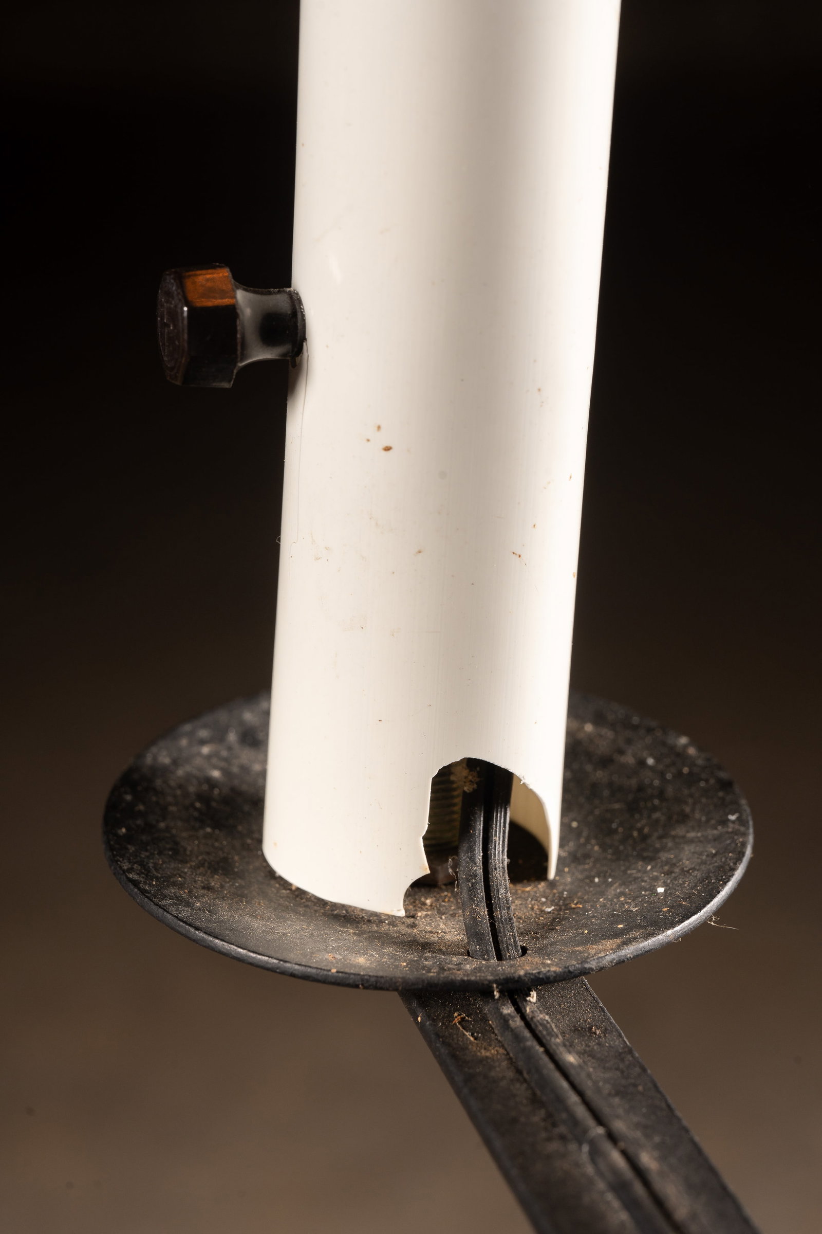 Wrought Iron Bridge Lamp w. Plastic Candle Socket - 5
