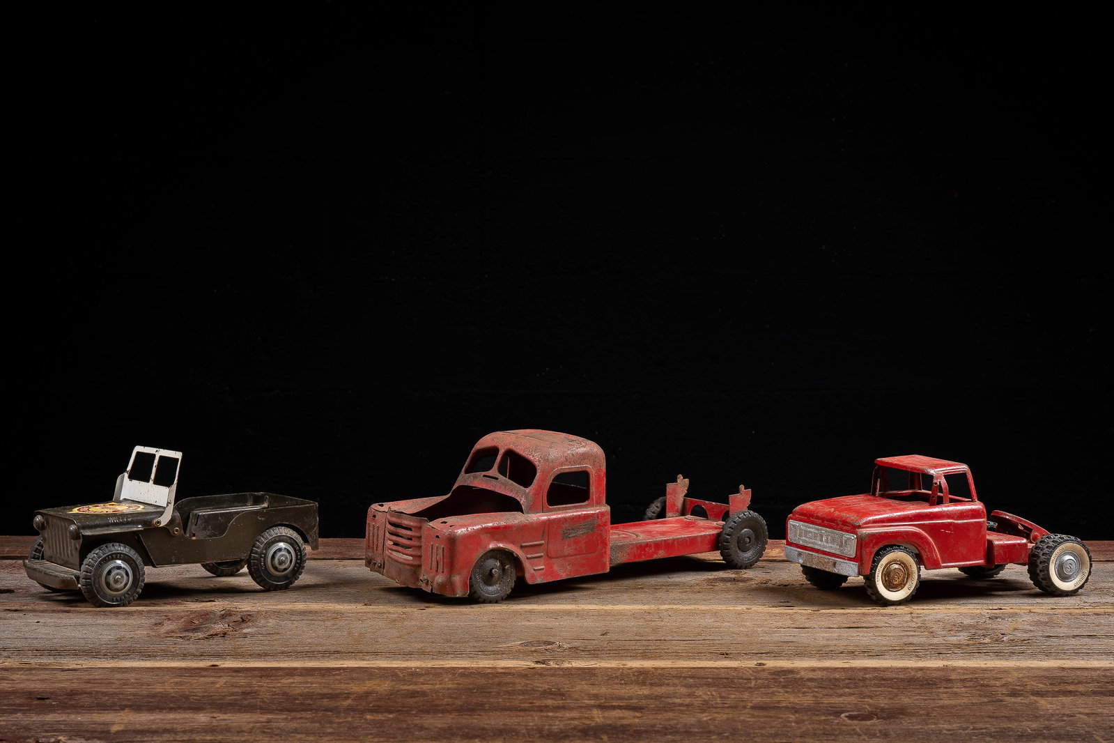 Structo Truck and Military Jeep Toy Lot (1 of 9)