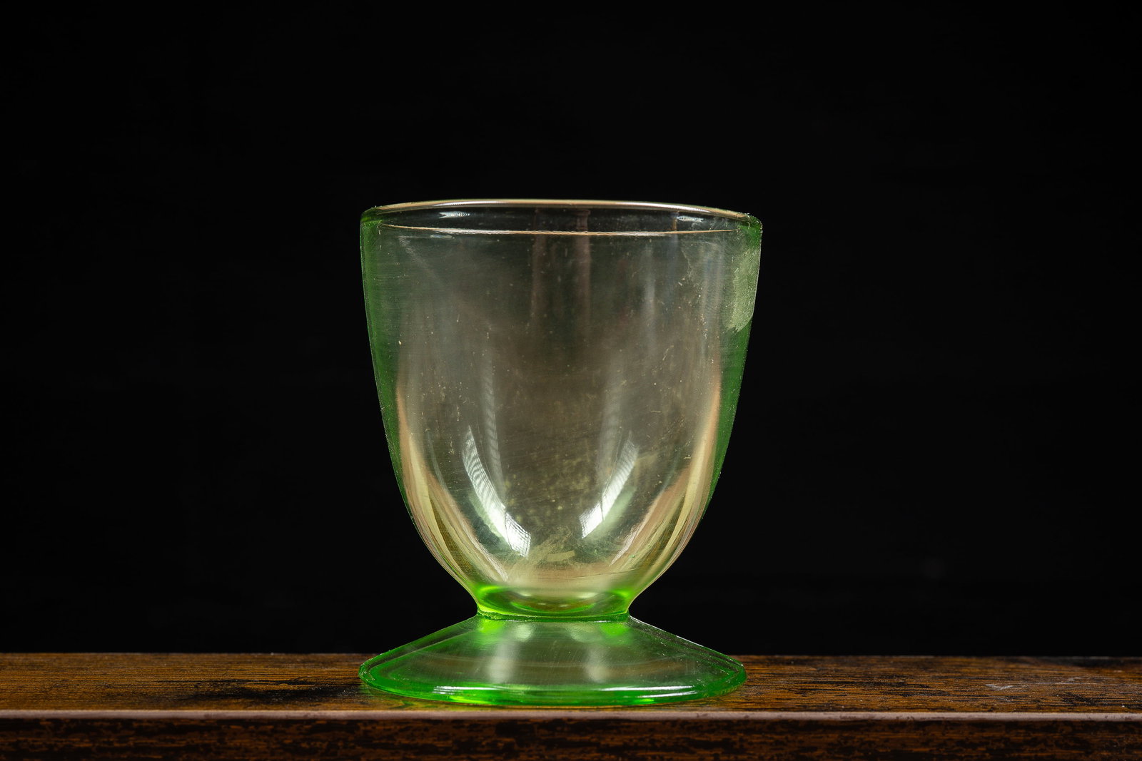 Green Depression Glass Goblet (1 of 9)