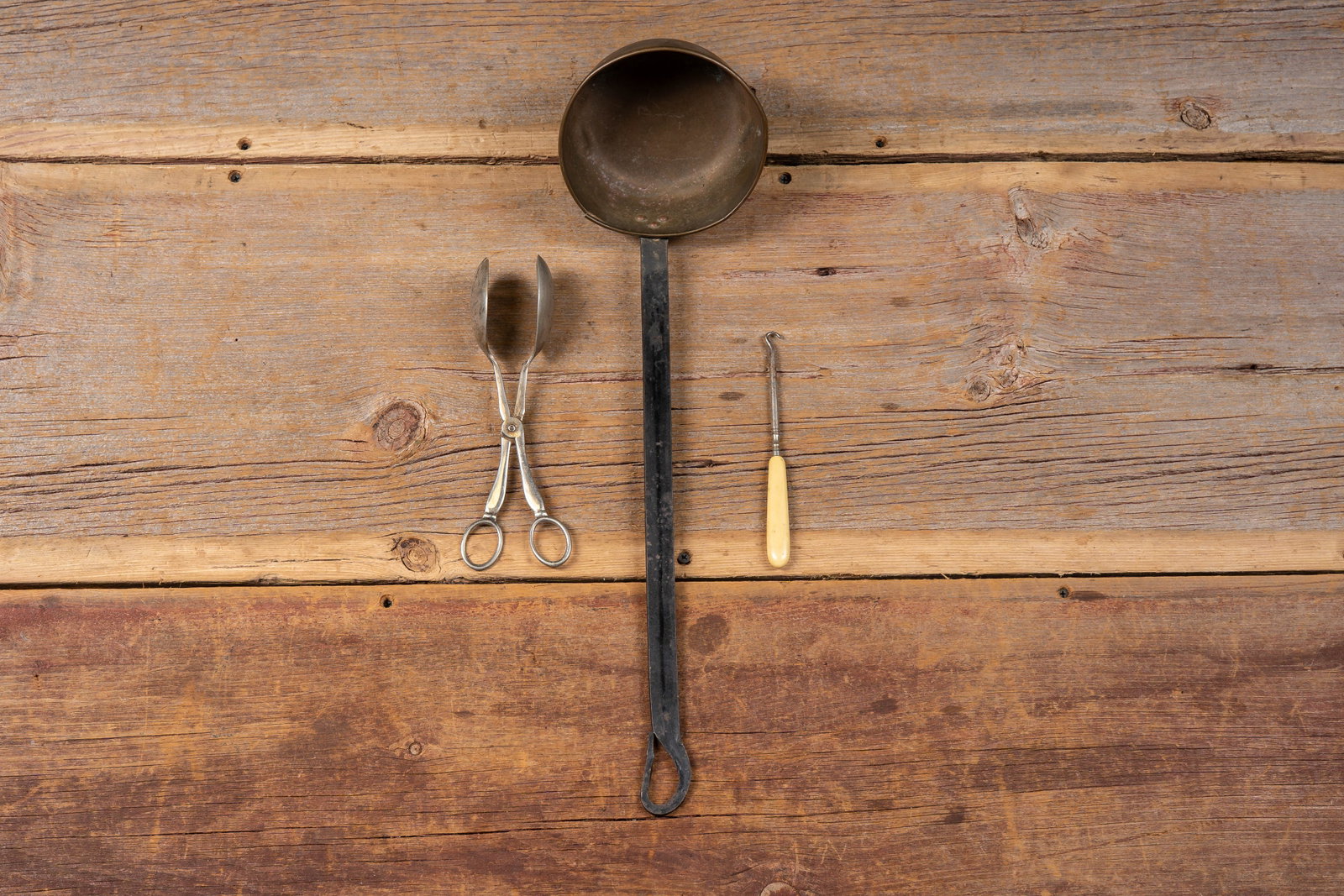 Lot of Three Turn of Century Kitchen Utensils (1 of 13)