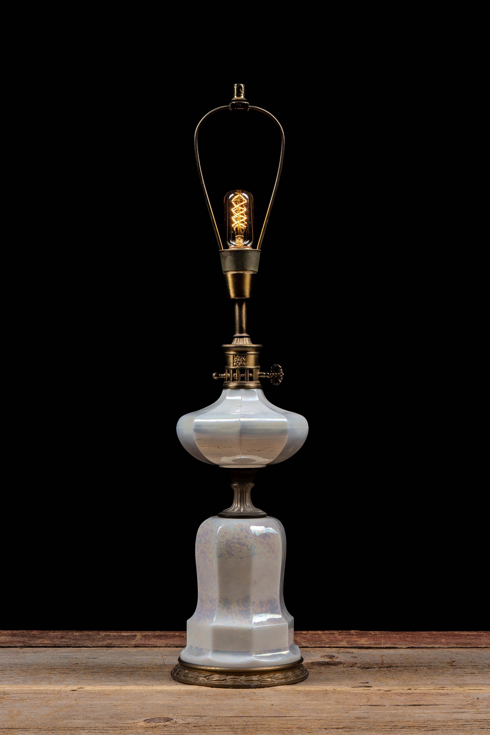 Iridescent Glass Table Lamp (1 of 13)