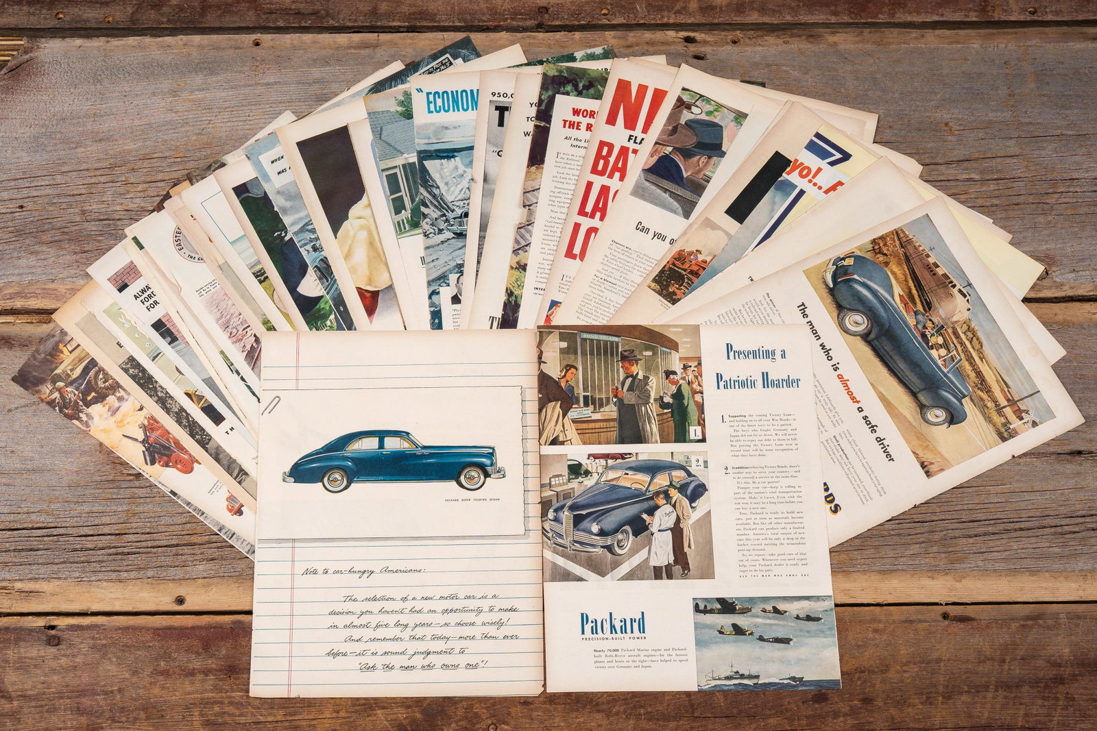 Lot of 40 plus Automotive Advertisement Pages: **NOTE: Any shipping quotes provided on this screen or on your Live Auctioneers invoice are provided by Live Auctioneers. In-house shipping is available on all lots. For in-house shipping quotes,