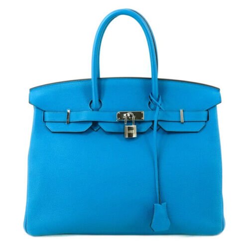 HERMES Birkin 35 Taurillon Clemence Blue Zanzibar Blue Malachite Women's Handbag: Condition: Pre-ownedBrand / manufacturer : HERMESProduct name : HERMES Birkin 35 Taurillon Clemence Blue Zanzibar Blue Malachite Women's HandbagMaterial : Taurillon ClemenceProduct rank : Second-hand