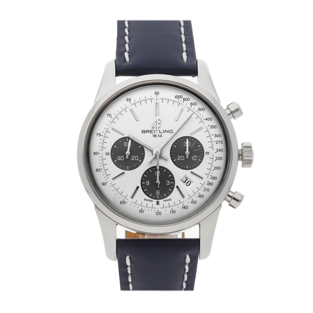 Breitling Transocean Chronograph Auto Steel Mens Strap Watch AB015212/G724: Condition:Pre-ownedBrand:BreitlingMovement:AutomaticCase Size:43mmHour Markers:IndexWatch Shape:RoundCaseback:ExhibitionFeatures:Chronograph, Date, TachymeterGender:MenBand Material:LeatherBand Color: