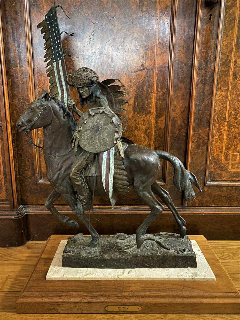 DAVE MCGARY OLE GLORY BRONZE SCULPTURE (1 of 9)