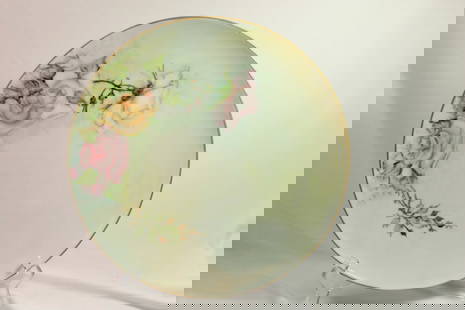 Vintage Noritake Cookin' Serve Plate: hand painted - signed on the back - "Angela" pattern - 10 1/2" in diameter