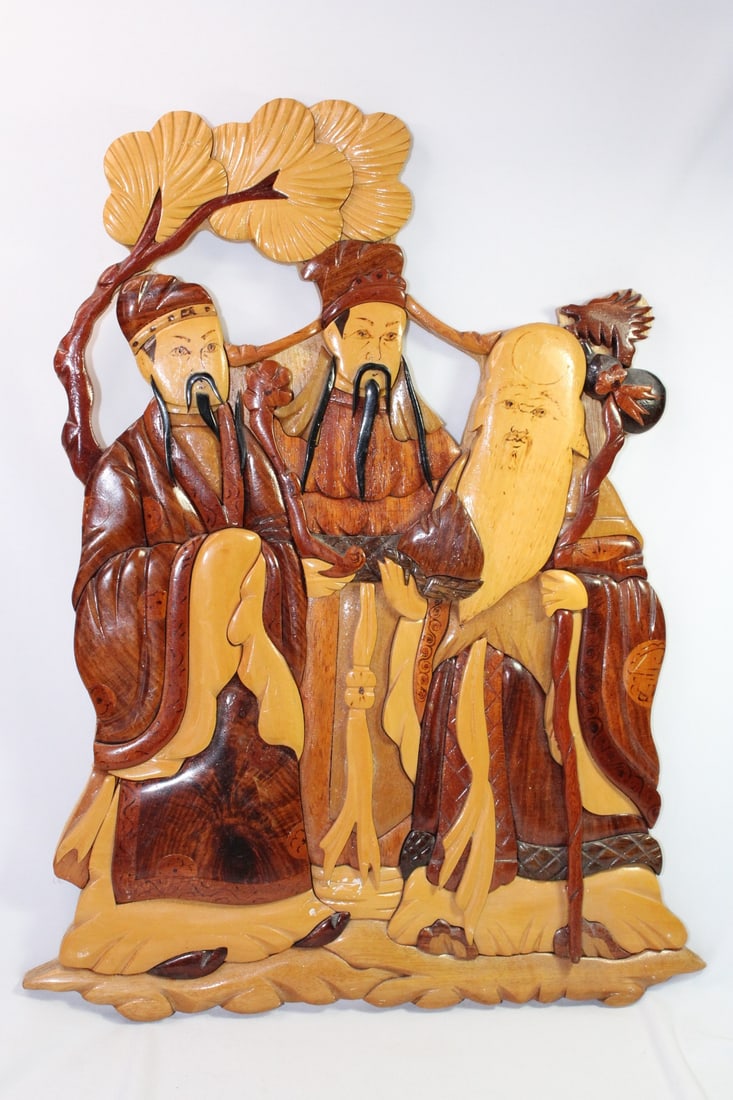 Oriental Three Wise Man Wall Plaque (1 of 14)