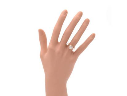 Peter Suchy Vintage Inspired Diamond Halo Ring 14k Pink Gold GIA Certified: Peter Suchy Vintage Inspired Diamond Halo Ring 14k Pink Gold GIA Certified **** SKU No: 382-999-6630-01C9A **** Brand: Peter Suchy **** Condition: Pre-Owned **** Metal: Pink Gold **** Stone: Diamond *