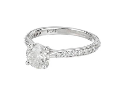 Peter Suchy EGL Certified 1.19 Carat Diamond Platinum Engagement Ring: Peter Suchy EGL Certified 1.19 Carat Diamond Platinum Engagement Ring **** SKU No: 382-351-7403-01C9A **** Brand: Peter Suchy **** Condition: Pre-Owned **** Metal: platinum **** Stone: diamond **** St
