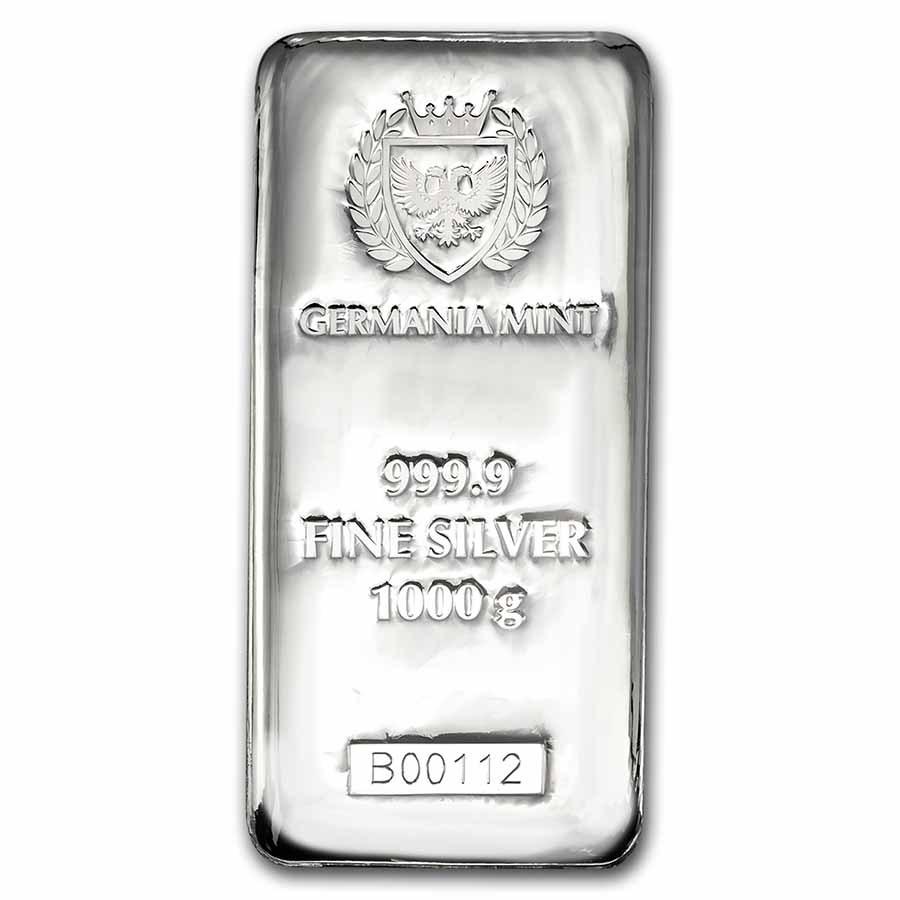 1 kilo Silver Bar - Germania Mint (1000 gram, Serialized) (1 of 4)
