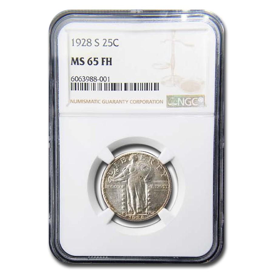 1928-S Standing Liberty Quarter MS-65 NGC (FH, Large S) (1 of 3)