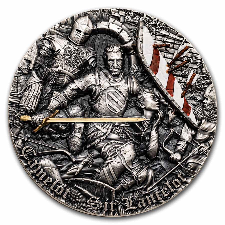 2022 Niue 2 oz Silver Antique Camelot: Sir Lancelot (1 of 7)