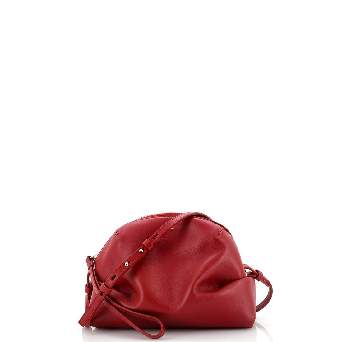 Chloe Judy Crossbody Bag Leather Mini: Chloe Judy Crossbody Bag Leather Mini ---- Exterior Color: Red ---- Interior Color: Neutral ---- Exterior Material: Leather ---- Interior Material: Fabric ---- Hardware Color: Gold Tone ---- Accessori