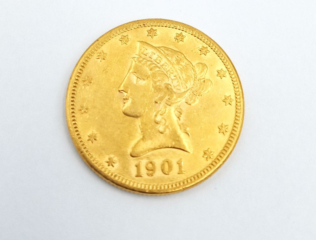 1901 liberty $10 gold coin (1 of 2)