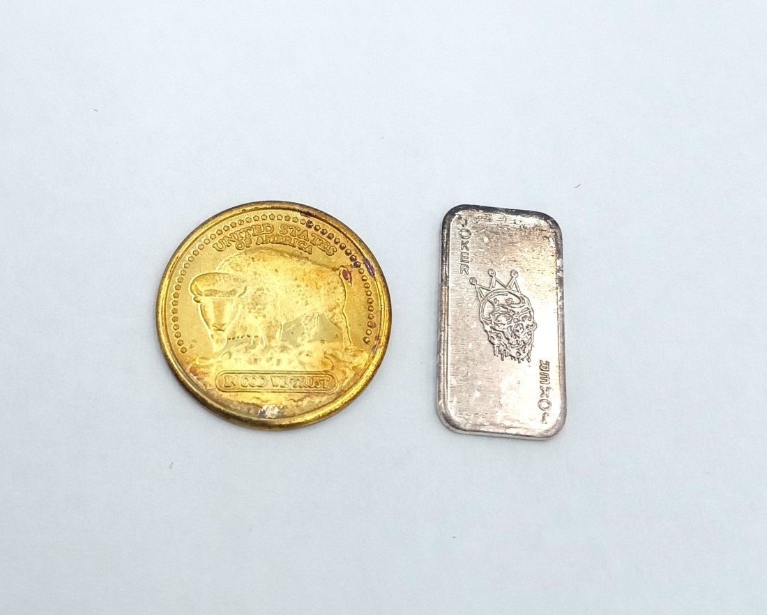 $500 gold coin 1 gram silver bullion (1 of 2)