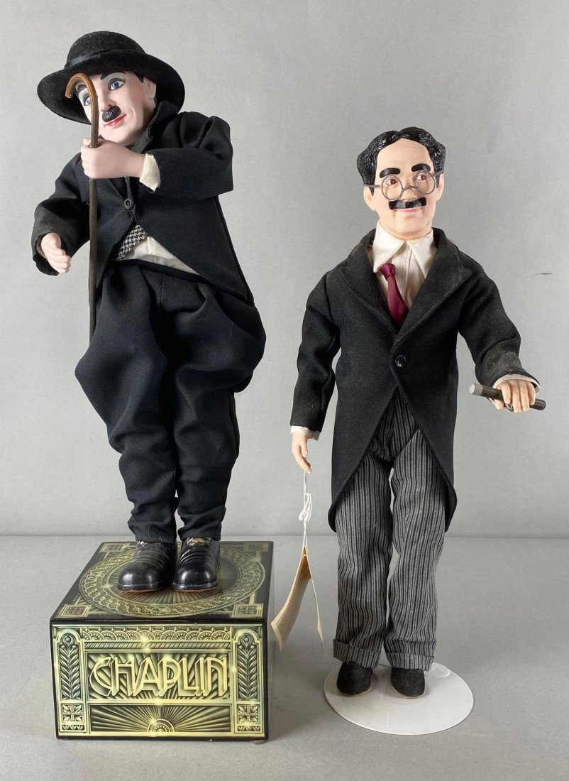 Group of 2 Assorted Charlie Chaplin and Groucho Marx Dolls (1 of 5)
