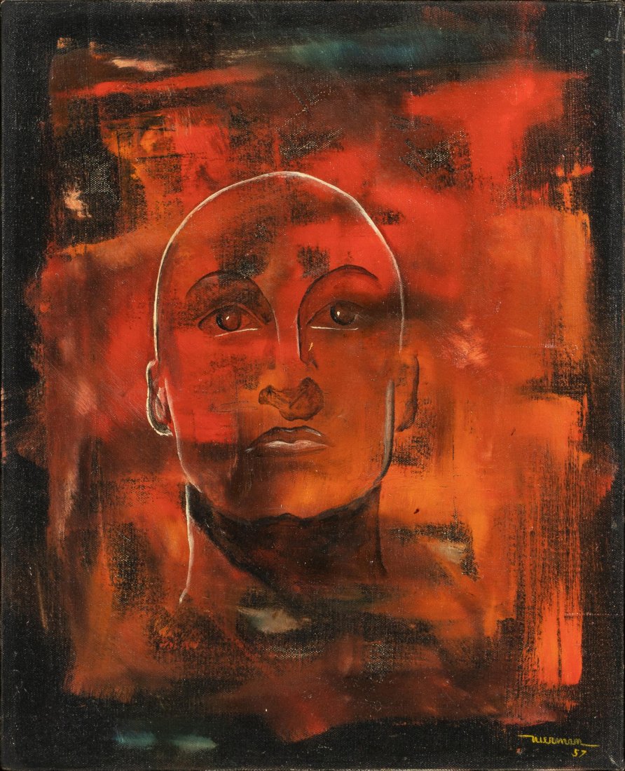 LEONARDO NIERMAN (B. 1932): UNTITLED Est: $1,000 - $10,000: The "Untitled" painting is a testament to Leonardo Nierman's enduring artistic legacy and his ability to transcend conventional boundaries, immersing viewers in a realm of abstract beauty and emotiona