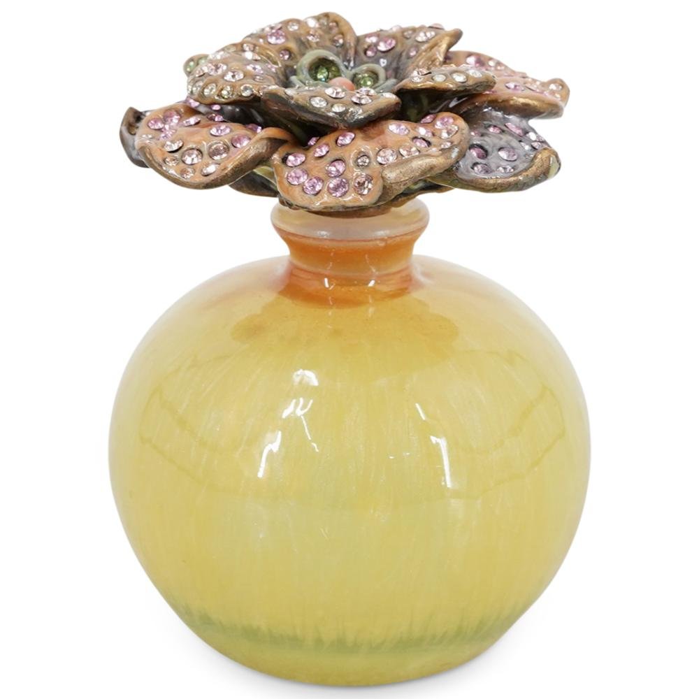 Jay Strongwater Enamel & Glass Perfume Bottle Est: $250 - $500 (1 of 1)