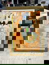 Helen Frackenthaler "SOLAR IMP " screenprint with applied pigment, unsigned, trimmed, just as we