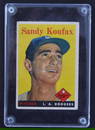 Sandy Koufax Baseball Card