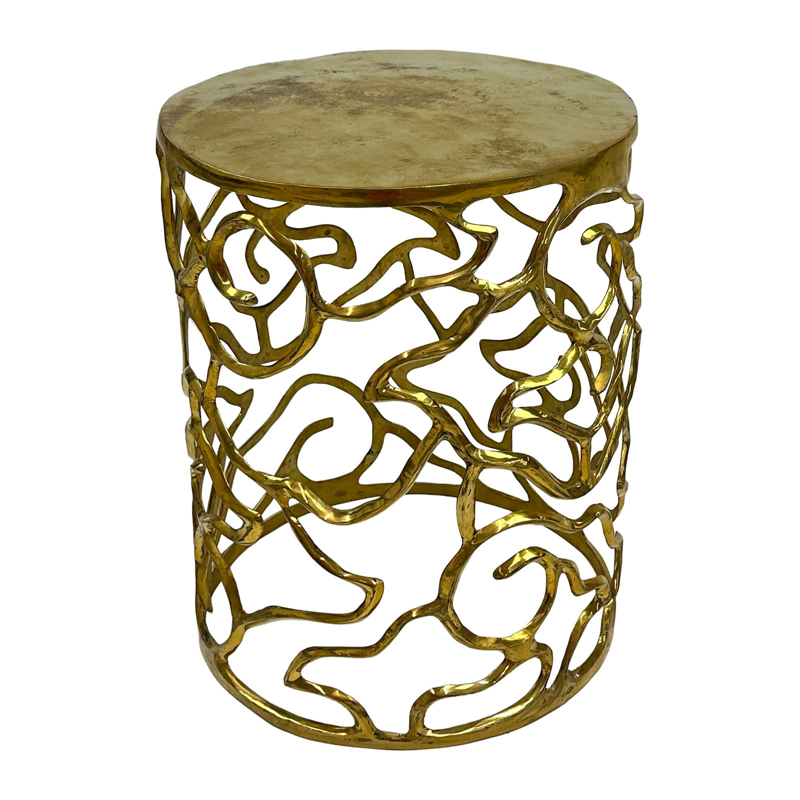 Bali Brass Stool - 2