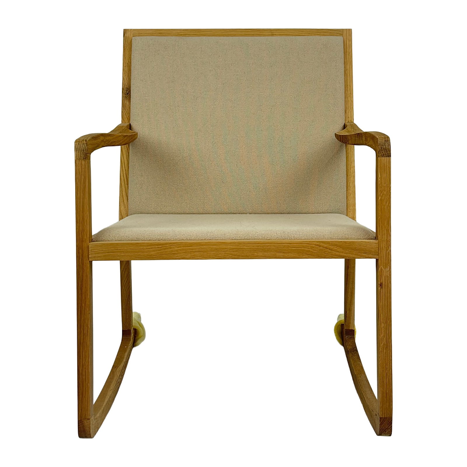 Nordic Oak Rocking Chair: Maker: Organic Modernism Title: Nordic Oak Rocking Chair Material: Oak Style: Mid-Century Modern, Contemporary Design Description: A beautifully crafted modern rocking chair with clean lines and a Sc