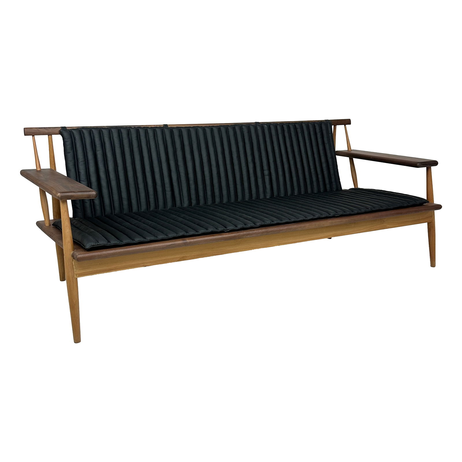 Onsen Sofa Bench: Maker: Organic Modernism Title: Onsen Sofa Bench Style: Mid-Century Modern, Contemporary Design Description: The Onsen Sofa Bench is a striking blend of mid-century elegance and contemporary comfort.