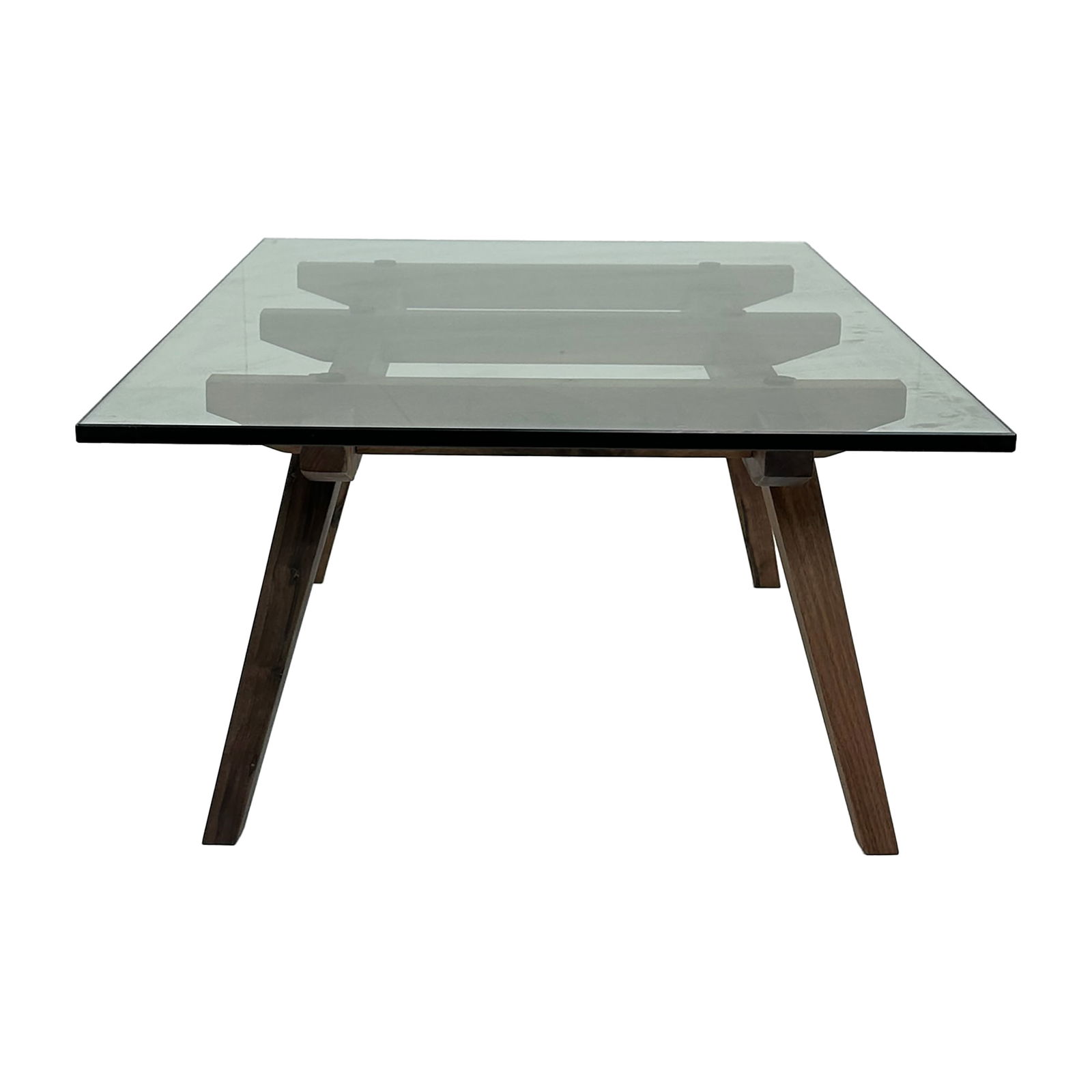 Splayed Leg Walnut Base Dining Table - 4