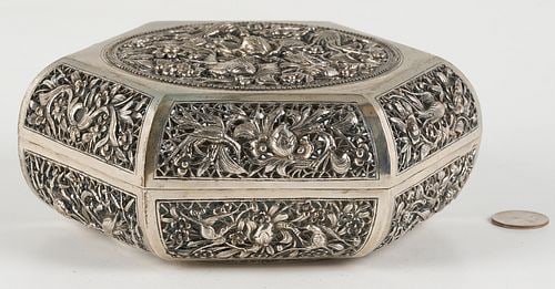 Chinese Export Silver Box - 3