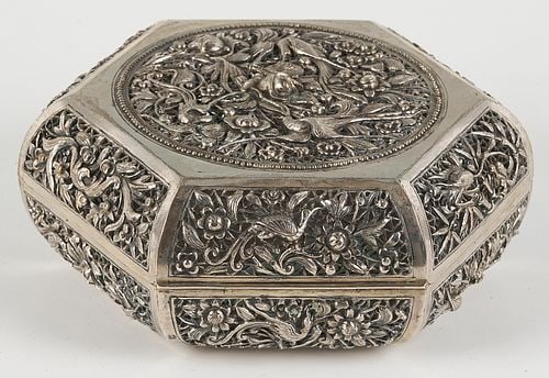 Chinese Export Silver Box - 4