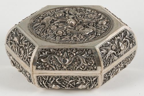 Chinese Export Silver Box - 6