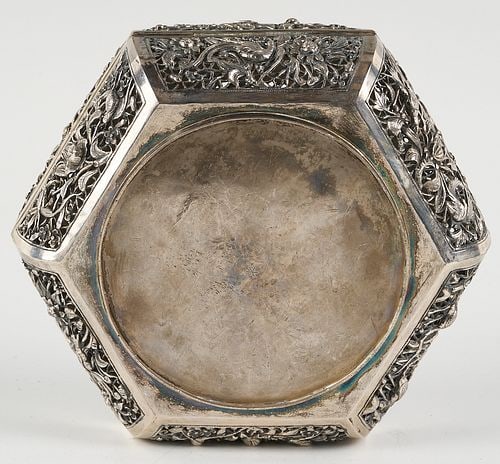 Chinese Export Silver Box - 7