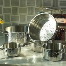Stainless Steel Cookware Set: A 10-piece premium stainless steel cookware set suitable for all stovetops, including induction.