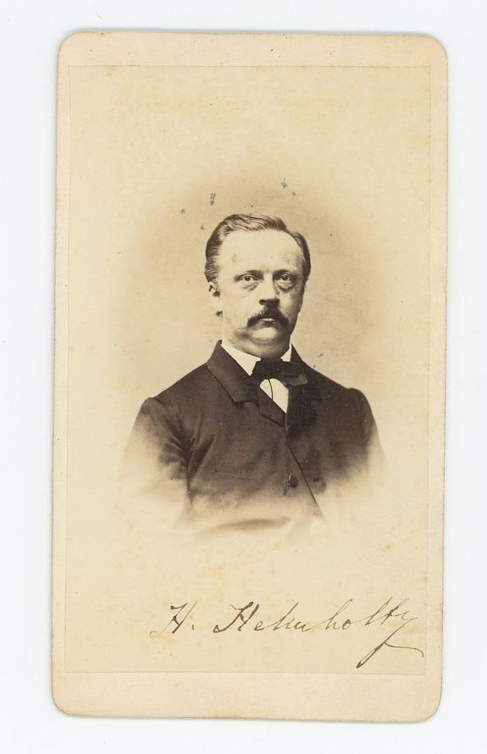 Herman von Helmholtz Signed CDV Photo: Ed. Lance Photographer, Heidelberg. Hermann Ludwig Ferdinand von Helmholt (31 August 1821 ? 8 September 1894) was a German physicist and physician who made significant contributions in several scienti