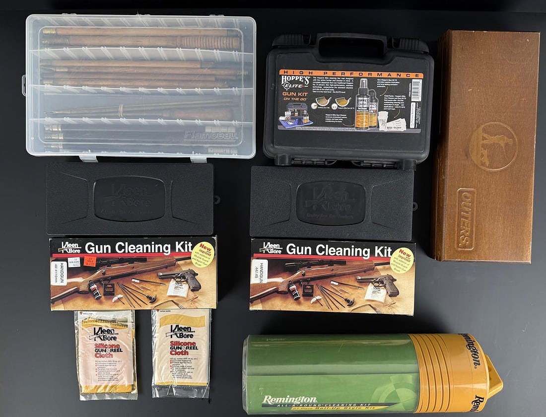 Large Collection of Gun Cleaning Kits: Nice grouping