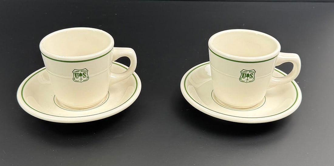 USFS US Forest Service Dining China Coffee Cups: Nice grouping