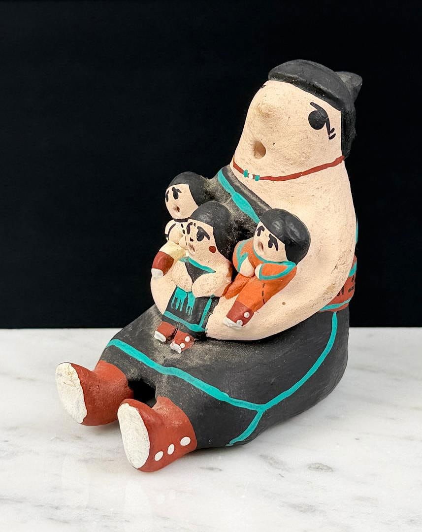 Gary Tenorio Santo Domingo Pueblo Storyteller: 2 5/8" by 2 1/2" by 1 5/8"