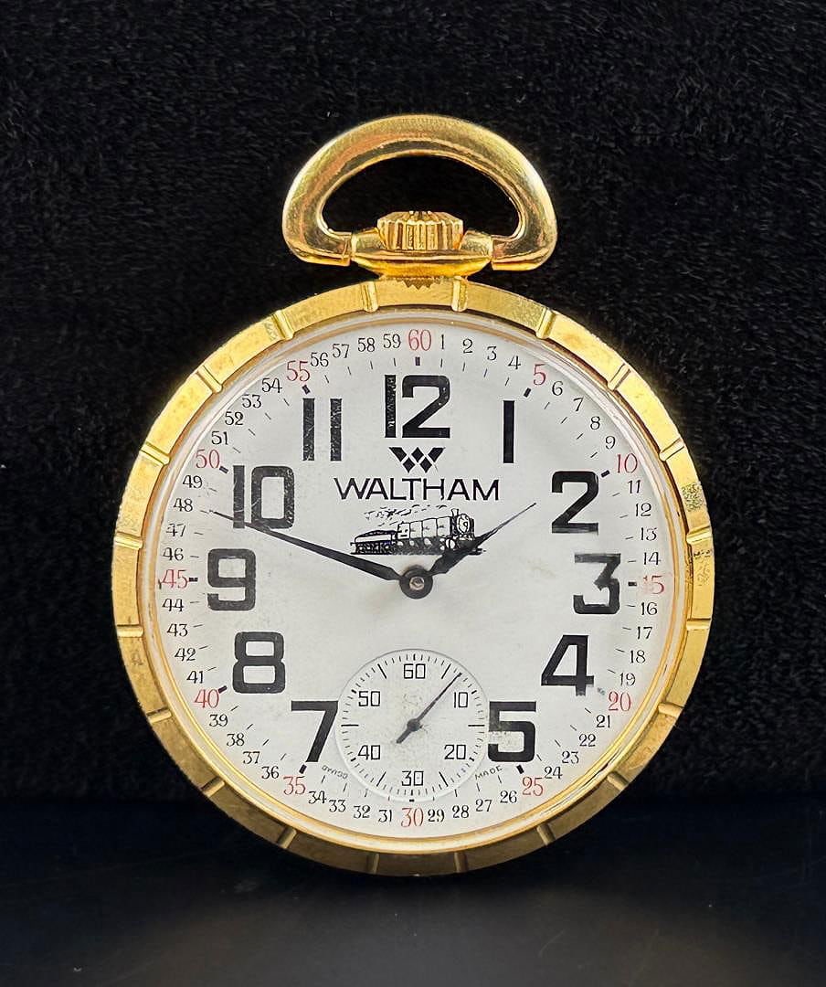 Waltham Railroad Pocket Watch: Working.